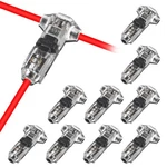 10 Pack T Type 1 Pin Low Voltage Wire Connector, Quick Solderless Splice.... Fixed Price $15.56.