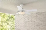 Hampton Bay North Pond 52" Led Ceiling Fan Pull Chain Matte White Indoor Outdoor. Fixed Price $75.00.