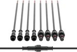 2 Pin Electrical Connector 22awg Ip65 Male Female 7.87in/20cm Extensio. Fixed Price $21.61.