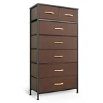 Mifuro Tall Dresser For Bedroom, Vertical Storage Organizer 7 Drawers, Brown. Fixed Price $148.47.
