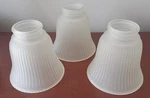 Ceiling Fan Light Cover Glass Frosted Ribbed For Hampton Bay Mv52v-fe (3). Fixed Price $12.75.