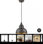 Flalinko F203001 Farmhouse Mini Pendant Lighting For Kitchen Island New In Box. Fixed Price $39.99.