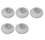 Lot Of 5 Leviton R50-8829-cw4 Keyless Plastic Ceiling Lampholder, Medium Base. Fixed Price $21.89.