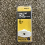 Hillman Lamp Cord Switch 427668 - White. Fixed Price $3.99.