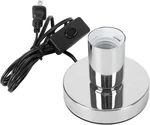 Aplstar 3 Pack Polished Metal Desktop Lamp Silver Color Solid E26/e27 Edison. Fixed Price $25.16.