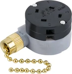Ceiling Fan Switch Zing Ear Ze-208d 3 Speed Control 5-8 Wire Pull Chain Brass. Fixed Price $13.35.
