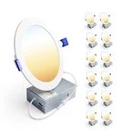 Ensenior 12 Pack 6 Led Recessed Ceiling Lights 5cct Dimmable 1200lm Etl. Fixed Price $59.99.