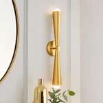Rrtyo Aaru 2-light 24in Brass Up Down Cone Led Vanity Sconce. Fixed Price $85.65.