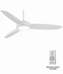 Minkaaire Concept Iv 54" 3 Blade Indoor /outdoor Smart Led Ceiling Fan F465l-wh. Fixed Price $284.99.