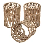 3 Pack Rattan Lamp Shade Small Boho Mini Replacement Vintage Hanging Light Cylin. Fixed Price $56.26.