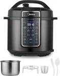 Midea 12-in-1 Multifunctional Electric Pressure Cooker, 6-quart Capacity,. Fixed Price $80.99.