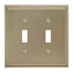 Gold 2-gang Toggle Wall Plate (1-pack). Fixed Price $16.78.