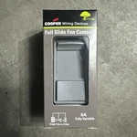 Cooper Sfs5p-gy Full Slide Fan Control With Preset Gray. Fixed Price $20.00.