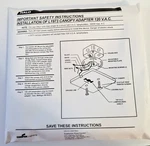 Halo L1973sl Canopy Adapter 120v Silver New Open Box Cooper Lighting. Fixed Price $29.95.