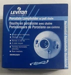 Leviton 29816-c Porcelain Lampholder W/ Pull Chain 660w/250v, White. Fixed Price $8.95.