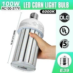 Ul 100w Led Corn Light Commercial Parking Lot E39 Mogul Base 15000lm 6000k. Fixed Price $55.43.