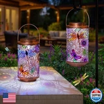 2pack Solar Outdoor Lanterns Waterproof Multicolor Dragonfly Garden Gifts For Mo. Fixed Price $48.31.