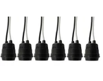 Longdex Lamps Base 6pcs Waterproof Black Pigtail Lamp Socket 250v 6a. Fixed Price $14.51.