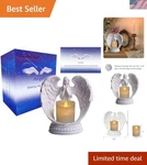 Unique Starry Sky Angel Statue With Battery Operated Flickering Candle Light. Fixed Price $44.78.