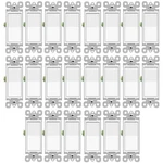 Greencycle Single Pole Switch 24-pk White, 15a 120/277v Ul/cul Listed Rocker Lig. Fixed Price $74.51.
