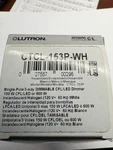 Lutron Ctcl-153p-wh White Slide Dimmer 1p Or 3-way (led, Halogen, Incandescent). Fixed Price $10.00.