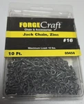Forge Craft 10ft Jack Chain, Zinc #16 Maximum Load 10lbs. Fixed Price $17.60.