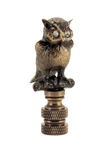 Night Owl Finial Antique Brass 2.25" Height Showcase B381a New Cute. Fixed Price $35.99.