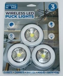 Aconic Home - Wireless Led Puck Lights 3pk. New! Unopened Package!. Fixed Price $7.99.