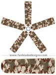 Camo Ceiling Fan Blade Covers. Fixed Price $24.99.