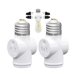 2 Pack, Light Socket To Plug Adapter, Convert E26 3-prong Out.... Fixed Price $18.39.