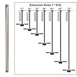 Kichler Fan Down Rod 24", Polished Nickel - 360002pn. Fixed Price $44.99.