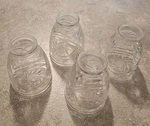 Lot Of 4 Clear Glass Ceiling Fan Light Cover Replacement Pinwheel Style. Fixed Price $25.55.