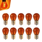 Fiknonk 10 Pcs 1156 Turn Signal Bulb, 1141 S25 Ba15s Brake Pcs, Amber. Fixed Price $16.99.