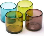 Artisan Accents Hand-blown Mexican Cocktail Glasses, 12oz Multi, Set Of 4. Fixed Price $41.39.