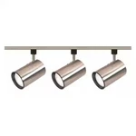 Nuvo Tk341 3-light, R30, Straight Cylinder Track Kit, 4 Foot Track, Brushed. Fixed Price $127.99.