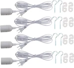4 Pcs E26/e27 Led Light Socket 5.9ft Extension Cord With On/off Switch. Fixed Price $22.91.