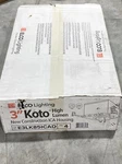 Qty.4, Elco Lighting 3 Koto High Lumen New Construction Ica Housing E3lk85icad. Fixed Price $360.00.