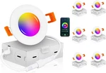 Cloudy Bay 6 Pack 3 Inch Smart Wifi Led Recessed Lights,rgbcw Color Changing,c. Fixed Price $69.99.