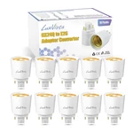 Luxvista Gx24q To E26/e27 Led Light Sockets Adapter, Gx24 Medium Edison Bulb. Fixed Price $21.99.