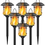 Dynaming 6-pack Solar Flame Torch Lights Outdoor Flickering - Halloween Dual Use. Fixed Price $55.48.