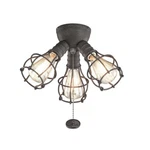 Kichler Led Industrial 3 Light Fixture, Distressed Black - 380041dbk. Fixed Price $194.95.