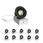 Zyc 3 Inch Gimbal Led Recessed Light - 10 Pack Black Lights, .... Fixed Price $244.88.