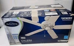 Harbor Breeze White Calera 52" Silver + Finish Ceiling Fan. Fixed Price $69.99.