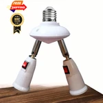 Clwhj 360 Degrees Adjustable 2 In 1 E26/e27 Splitter Socket Adapter. White. Fixed Price $21.98.
