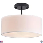 Modern 3-light Semi Flush Mount Ceiling Light Fixture, Black 13" For Home. Fixed Price $62.71.