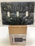 Pass And Seymour Tp3-bk 3-toggle Wall-plate, Black, Case Of 12. Fixed Price $44.95.