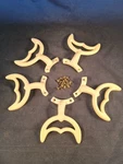 Casablanca Ceiling Fan Blade Holder Arms 121511a White Cats Eye Set Of 5 Exc. Fixed Price $39.95.