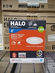 Halo 4" Led Dimmable Damp Rated Direct Mount Recessed Light. Fixed Price $19.90.
