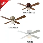 42 Inch Indoor Ceiling Fan Light 4 Blades Reversible Low Profile Hugger New. Fixed Price $45.99.