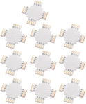 Uxcell 10 Sets Cross Shape 4 Pin Led Strip Connector For 5050(10mm) Pcb Stri. Fixed Price $10.99.